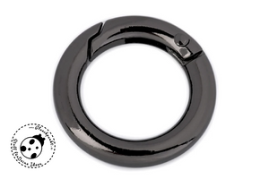 Metall-Ring/Karabiner/Karabinerhaken - "Metall rund" - 18 mm