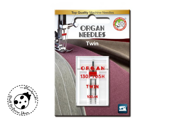 Organ Zwillingsnadel - "Twin" - (1 Packung)