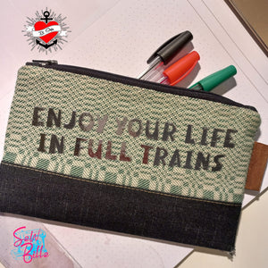 Plotterdatei - "Enjoy your life in full trains" - B.Style