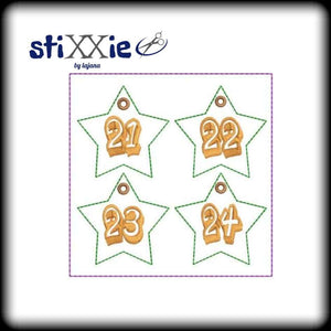 Stickdatei - "ITH Adventskalender oder Geschenkesäckchen 13×18 " - Stixxie