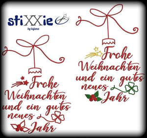 Stickdatei - "Weihnachtskugel 13×18" - Stixxie