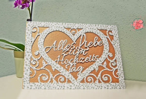 Plotterdatei - "Karte Alles Liebe zum Hochzeitstag" - Maker Mauz Sewing