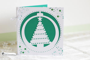 Plotterdatei - "Weihnachtsbaum" Karte - Alpwind
