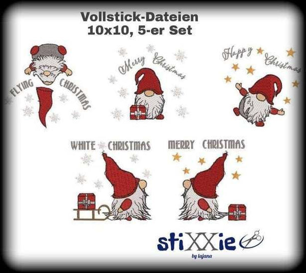 Stickdatei - "Weihnachtswichtel 13x18" - Stixxie