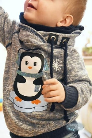 Plotterdatei - "Wintertier Pinguin Pingo" - Freu.Zeit