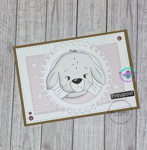 DigiStamp - "Hase Polly Mädchen" - Stuff-Deluxe