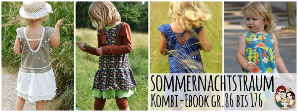 Kombi-eBook - "Sommernachtstraum" - Kleid/Shirt/Jacke/Hose - From Heart to Needle - Glückpunkt. 