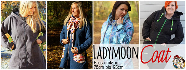 eBook - "Ladymoon Coat" - Mantel - From Heart to Needle - Glückpunkt.