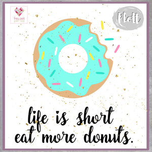 Plotterdatei - "Donut Life" - Freu.Zeit