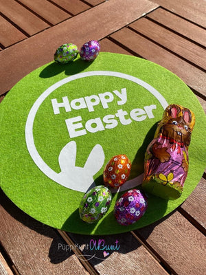 Plotterdatei - "Happy Easter Button & Anhänger" - Bützchen