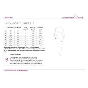 eBook - "Casual Tunic" - Schnittherzchen