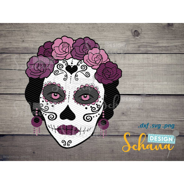 Plotterdatei - "La Catrina Sugar Skull" - Schana Design