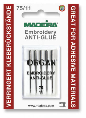 Organ Sticknadeln - Madeira - "Anti Glue" - (1 Packung)