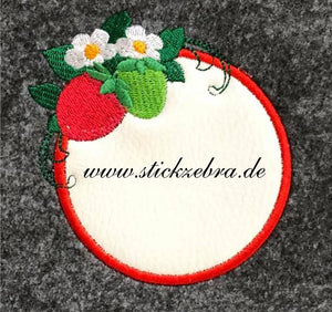 Kombi-Stickdatei - "Erdbeeren-Set" - Stickzebra
