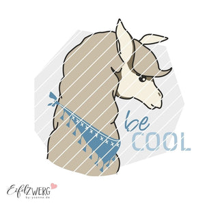 Applikationsvorlage - "Lama be cool" - Eifelzwerg - By.ysonne