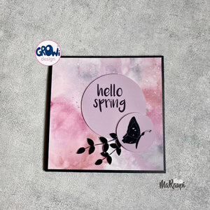DigiStamp - "Hello Spring Schmetterling" - GroWidesign