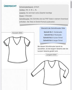 eBook - "Shirt Valeria" - Hanna Louise