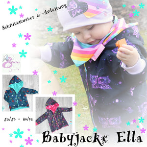 eBook - Babyjacke Ella - Kinder - Baby - Jacke - Nähen - Engelinchen Design - Glückpunkt.