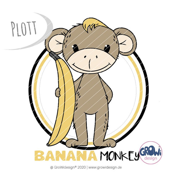 Plotterdatei - "BananaMonkey" - GroWidesign