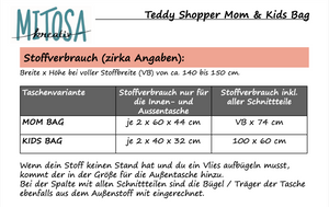 Freebook - "Teddy Shopper Mom & Kids Bag" - Tasche - MiToSa-Kreativ
