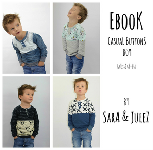eBook - "Casual Buttons *Boy" - Shirt - Sara & Julez
