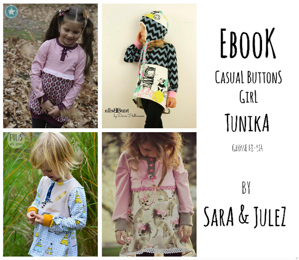 eBook - "Casual Buttons *Girl" - Tunika - Sara & Julez