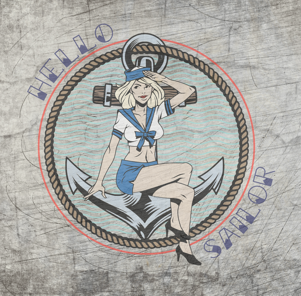 Plotterdatei - "Hello Sailor" - B.Style