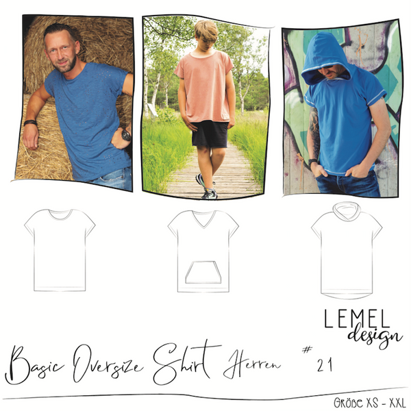 eBook - "Basic Oversize Shirt Herren #21" - Shirt - Lemel Design