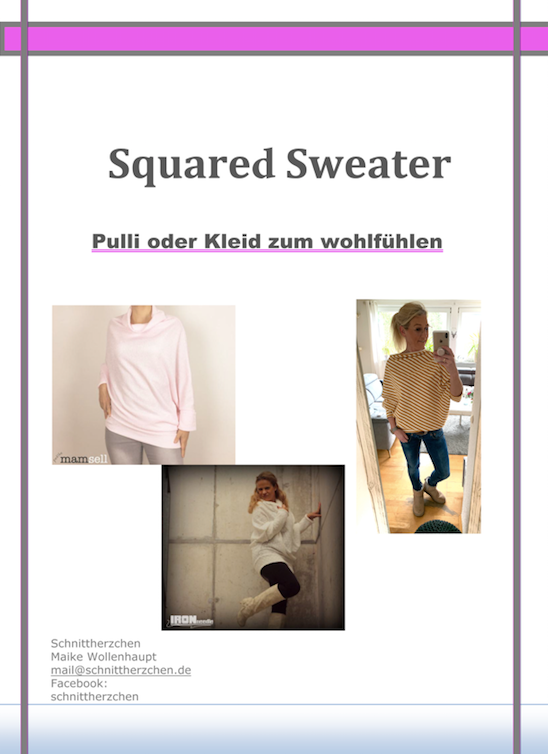 eBook - "Square Sweater" - Pulli/Kleid - Schnittherzchen