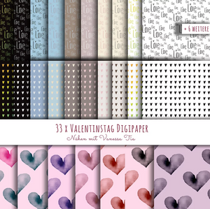 Plotterdatei/Digistamp-Kombi-eBook - "Valentinstagbundle" - Nähen mit Vanessa Tia