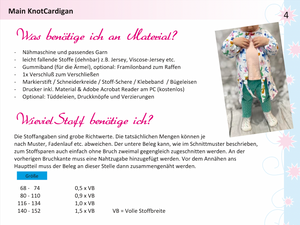 eBook - "Main KnotCardigan" - offenes Jäckchen - Main Zwillingsnadel