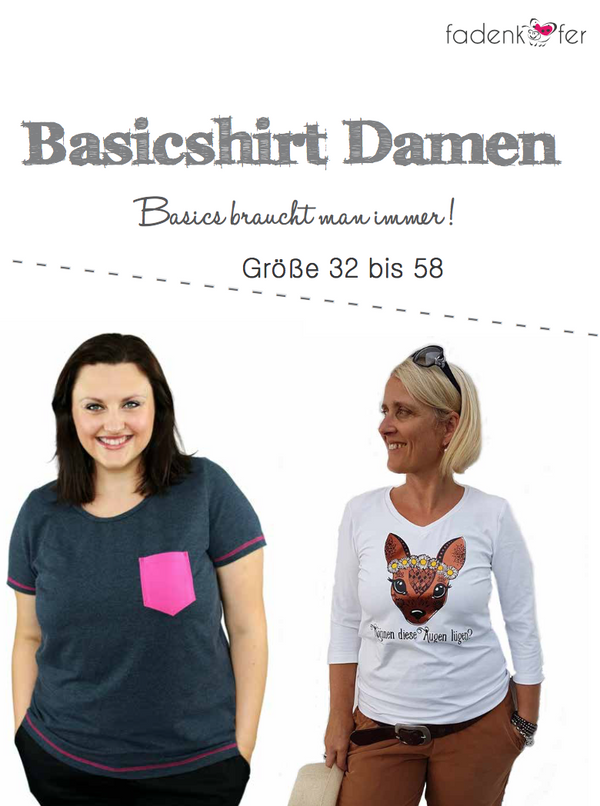 eBook - "Basicshirt Damen" - Fadenkäfer - Glückpunkt.