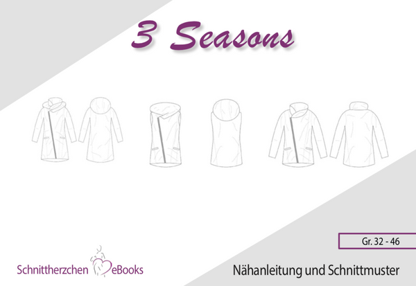 eBook - "3 Seasons" - Jacke - Schnittherzchen - Glückpunkt. 