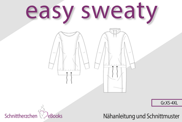 eBook - "easy-sweaty" - Pullover - Schnittherzchen - Glückpunkt. 
