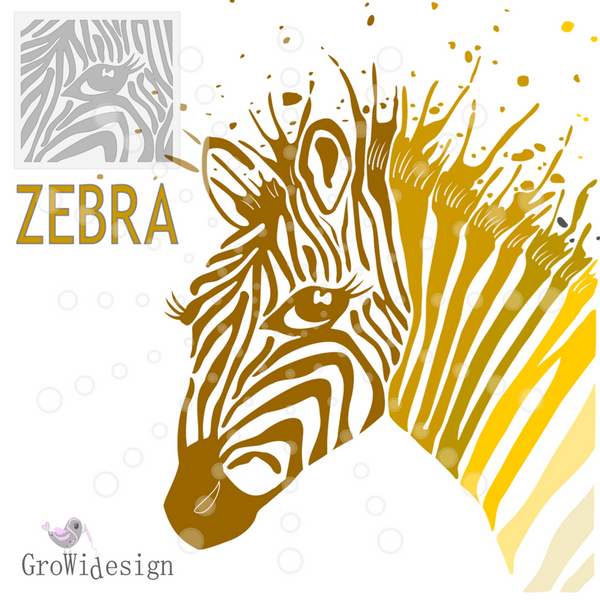 Plotterdatei - "Zebra" - GroWidesign - Glückpunkt.