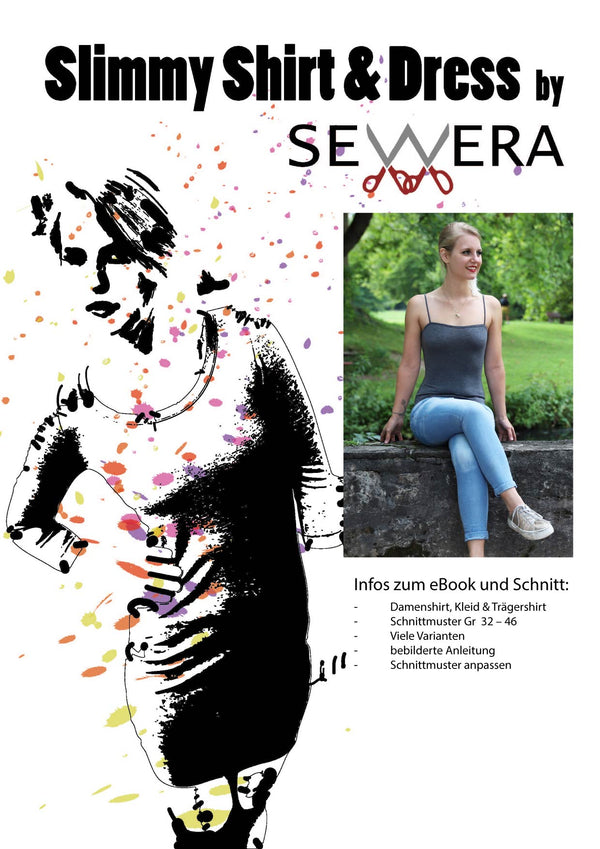 eBook - "Slimmy Shirt & Dress" - Shirt/Kleid - Sewera - Glückpunkt.