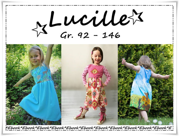 eBook - "Lucille" - Kleid - Sommerkleid - Frau Ninchen - Nähen - Mädchen - Glückpunkt.