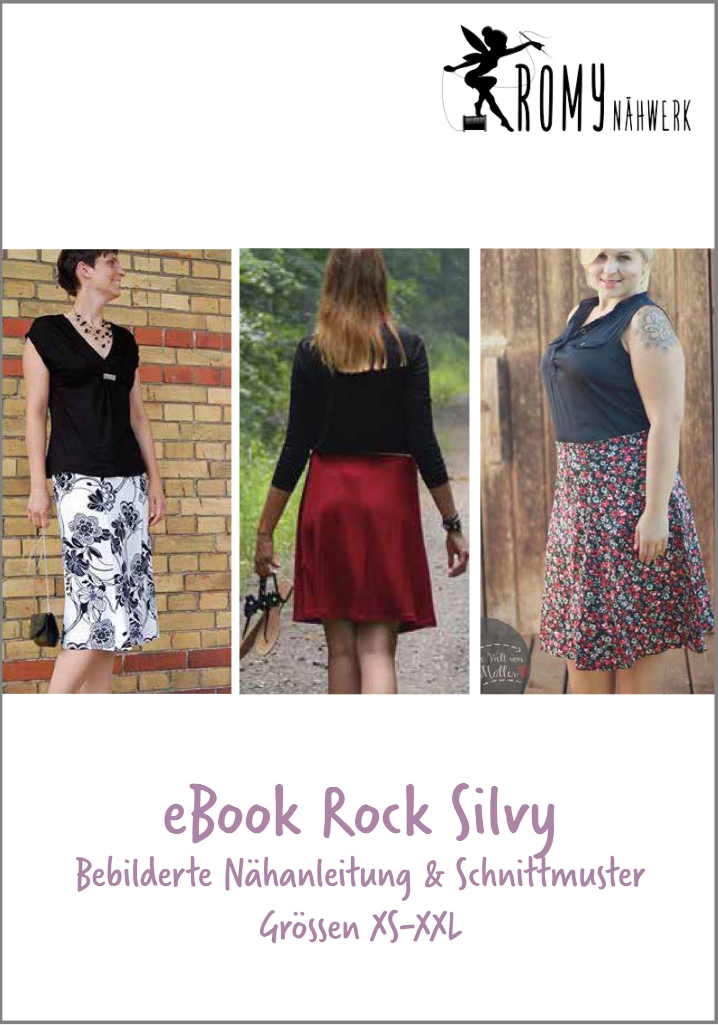 eBook - Silvy - Damen - Nähen - Rock - Romy Nähwerk - Glückpunkt.