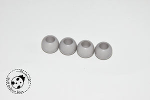 Hoodie - Perlen - "Grey Line" - 11x14 mm (4 Stück)