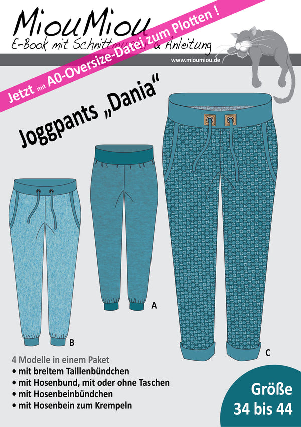 Papierschnittmuster - "Oversize Joggpants - Dania" - Hose - Miou Miou