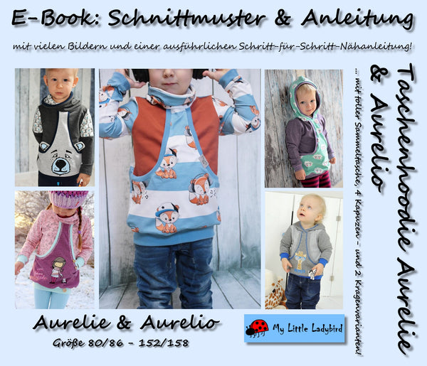 eBook - "Aurelie & Aurelio" - Hoodie - My little Ladybird - Glückpunkt