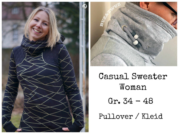 eBook - "Casual Sweater Woman" - Pullover -  Schneiderline - Glückpunkt