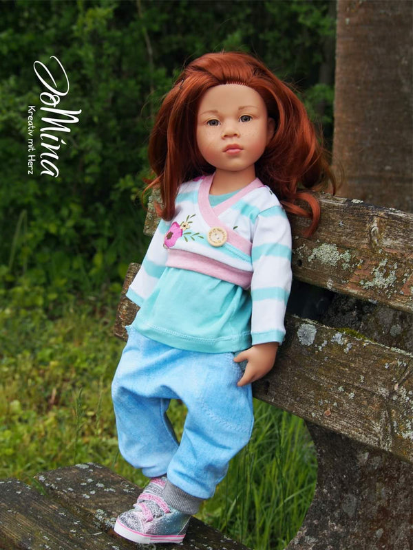 Kombi-eBook - "Maxime & Rosalie" - Hose & Shirt für Puppen - Monalienchen