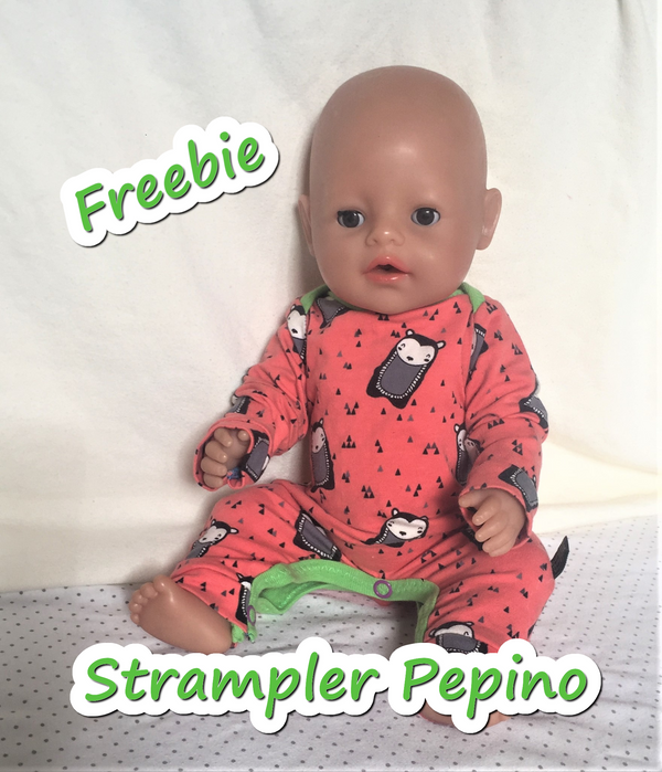 Freebook "Pepino für Puppen" - Einteiler - Bunte Nähigkeiten