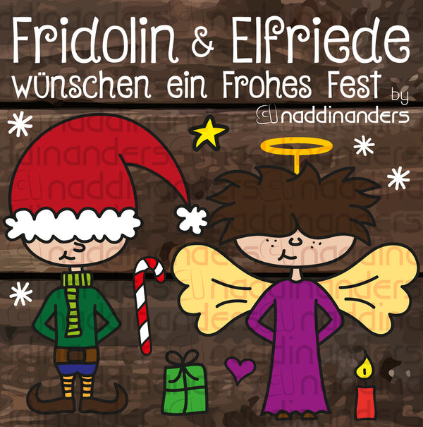 Plotterdatei - "Fridolin & Elfriede" - naddinanders
