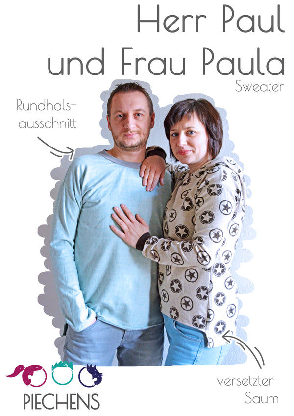 Kombi-eBook - "Frau Paula & Herr Paul" - Sweater - Piechens