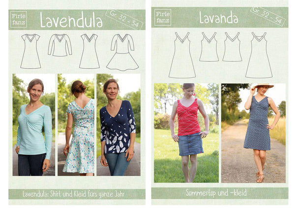 Kombi-eBook - "Lavendula & Lavanda" - Top, Shirt & Kleid - Firlefanz