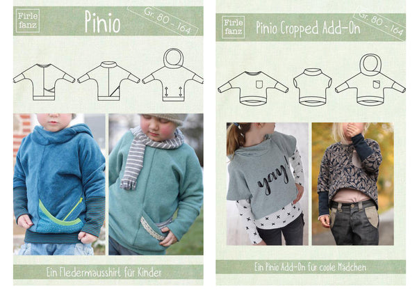 Kombi-eBook - "Pinio & Pinio Cropped Add-On" - Shirt & Cropped Add-On - Firlefanz