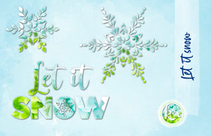 Plotterdatei - "Let it snow" - Perlokraphy Designs