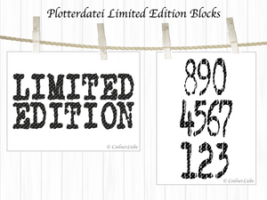 Plotterdatei - "Limited Edition Block" - CoelnerLiebe